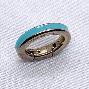 Tiffany & Co Sterling Silver 925 Enamel Clasping Link